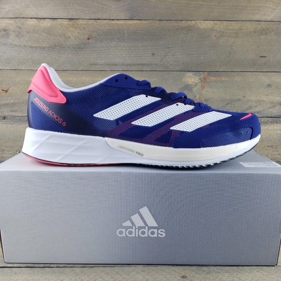 adidas Other - adidas Men's Adizero Adios 6 M Breathable Running Shoes Legacy Indigo